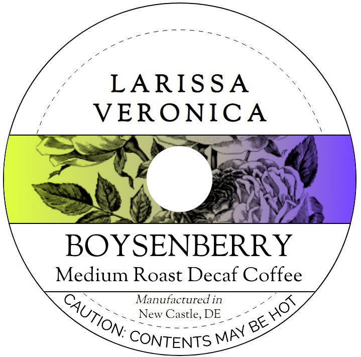 Boysenberry Medium Roast Decaf Coffee <BR>(Single Serve K-Cup Pods)