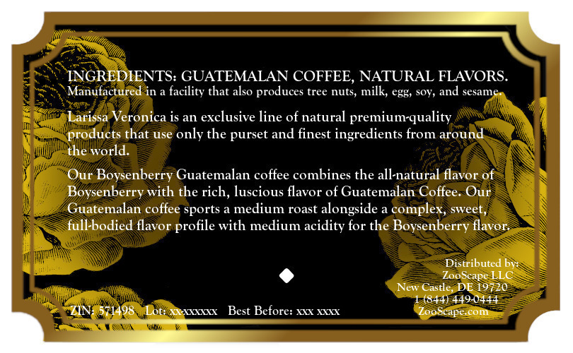 Boysenberry Guatemalan Coffee <BR>(Single Serve K-Cup Pods)
