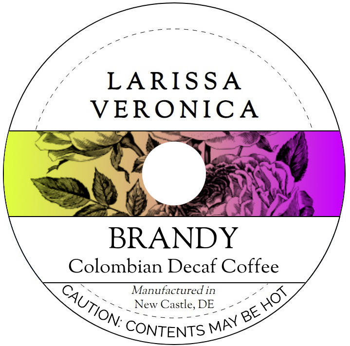 Brandy Colombian Decaf Coffee <BR>(Single Serve K-Cup Pods)