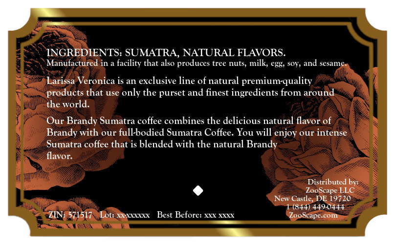 Brandy Sumatra Coffee <BR>(Single Serve K-Cup Pods)