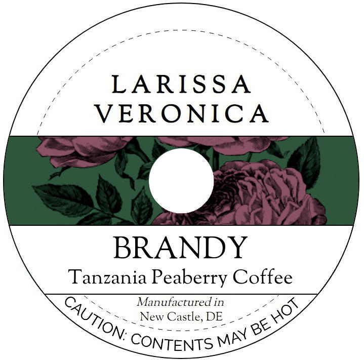 Brandy Tanzania Peaberry Coffee <BR>(Single Serve K-Cup Pods)