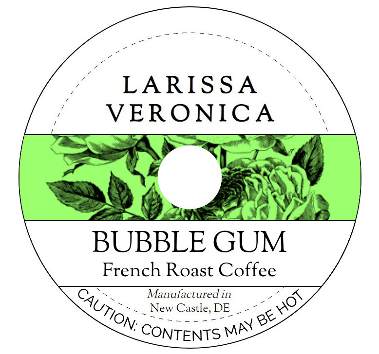 Bubble Gum French Roast Coffee <BR>(Single Serve K-Cup Pods)