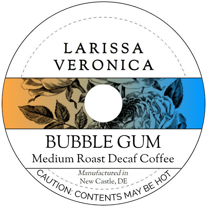 Bubble Gum Medium Roast Decaf Coffee <BR>(Single Serve K-Cup Pods)