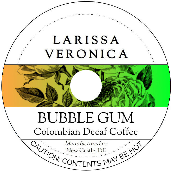 Bubble Gum Colombian Decaf Coffee <BR>(Single Serve K-Cup Pods)