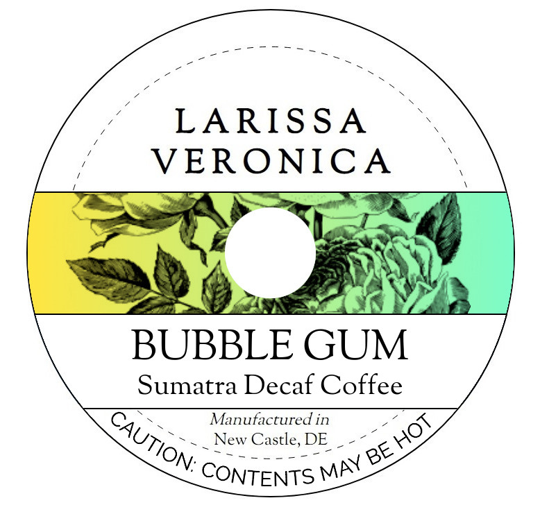 Bubble Gum Sumatra Decaf Coffee <BR>(Single Serve K-Cup Pods)