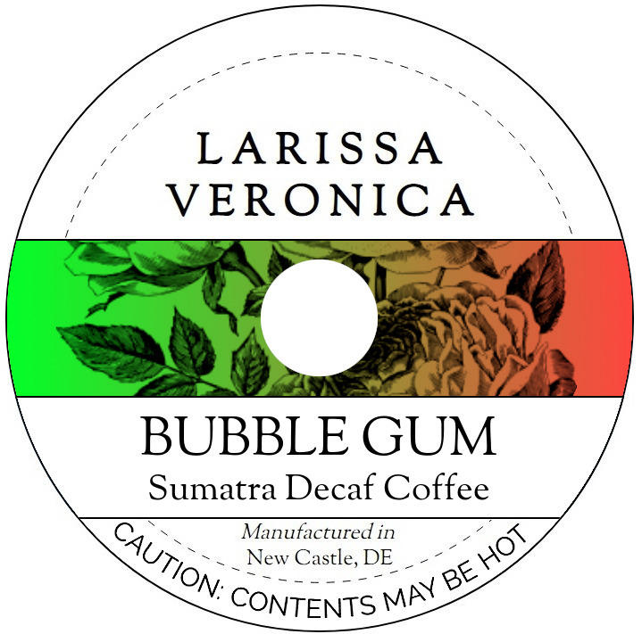 Bubble Gum Sumatra Decaf Coffee <BR>(Single Serve K-Cup Pods)