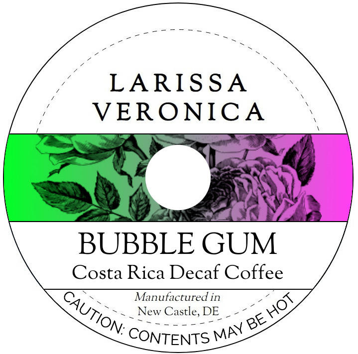 Bubble Gum Costa Rica Decaf Coffee <BR>(Single Serve K-Cup Pods)