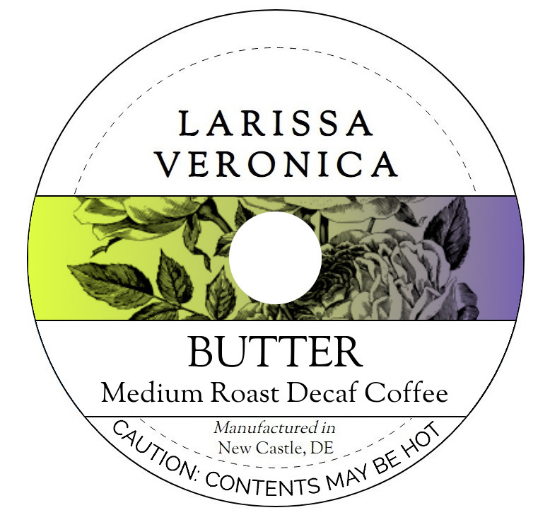 Butter Medium Roast Decaf Coffee <BR>(Single Serve K-Cup Pods)