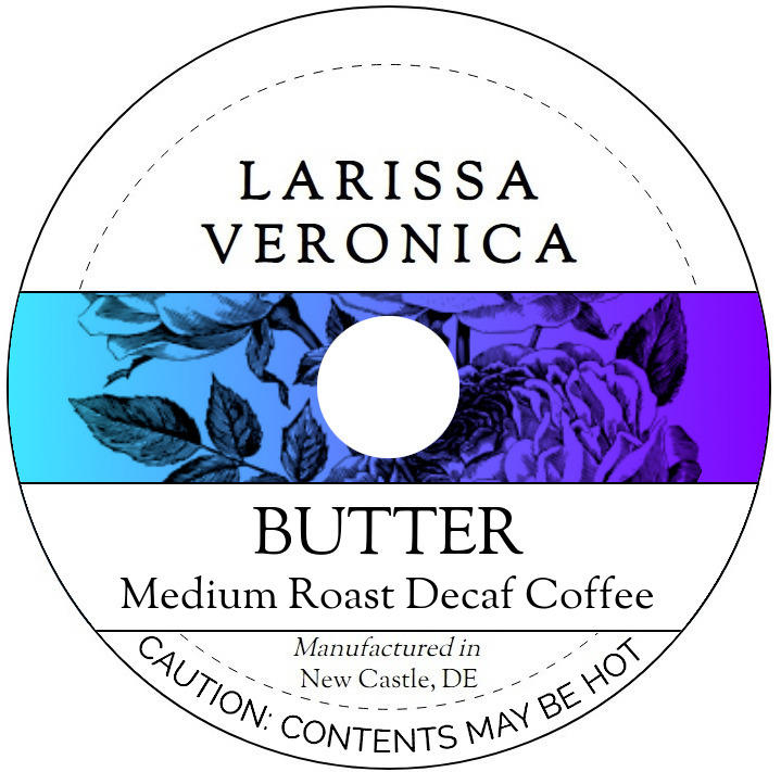 Butter Medium Roast Decaf Coffee <BR>(Single Serve K-Cup Pods)