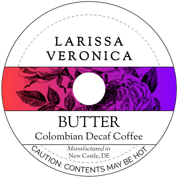 Butter Colombian Decaf Coffee <BR>(Single Serve K-Cup Pods)