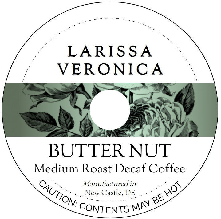 Butter Nut Medium Roast Decaf Coffee <BR>(Single Serve K-Cup Pods)
