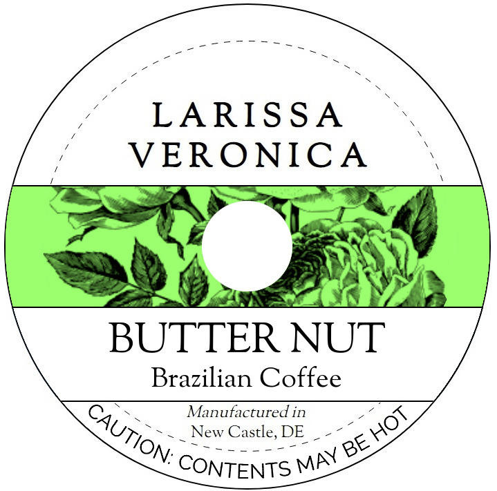 Butter Nut Brazilian Coffee <BR>(Single Serve K-Cup Pods)