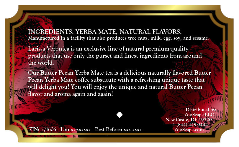 Butter Pecan Yerba Mate Tea <BR>(Single Serve K-Cup Pods)