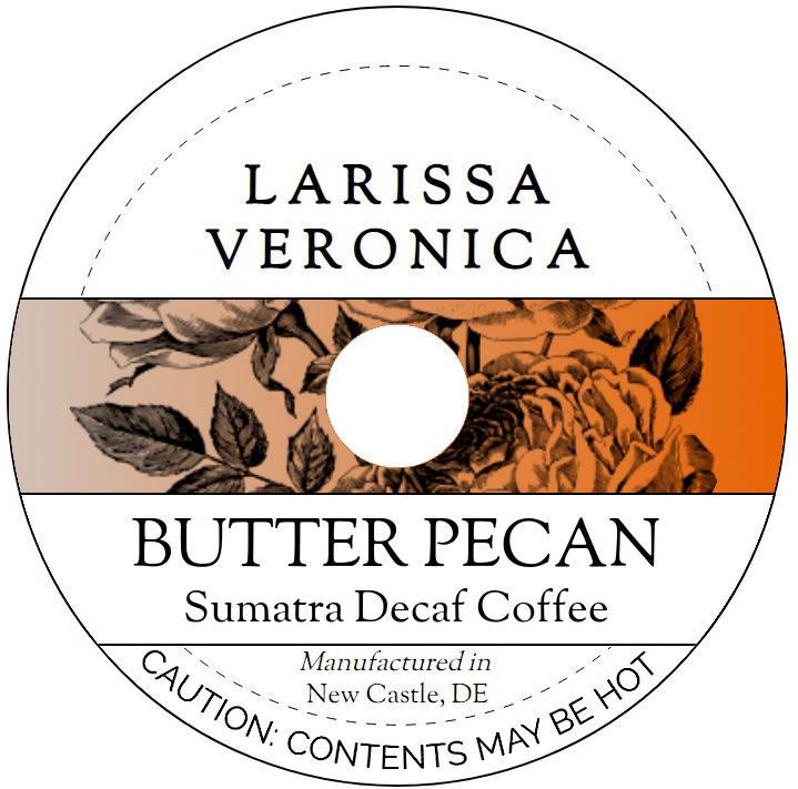 Butter Pecan Sumatra Decaf Coffee <BR>(Single Serve K-Cup Pods)