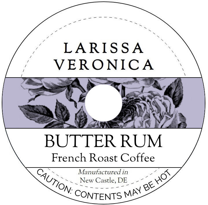 Butter Rum French Roast Coffee <BR>(Single Serve K-Cup Pods)