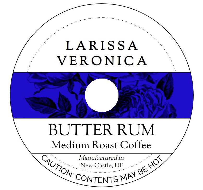 Butter Rum Medium Roast Coffee <BR>(Single Serve K-Cup Pods)