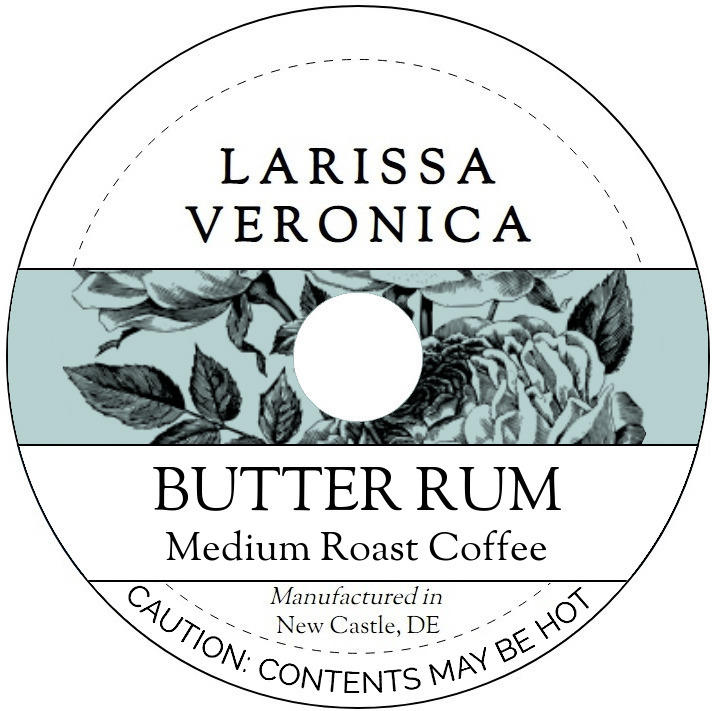 Butter Rum Medium Roast Coffee <BR>(Single Serve K-Cup Pods)