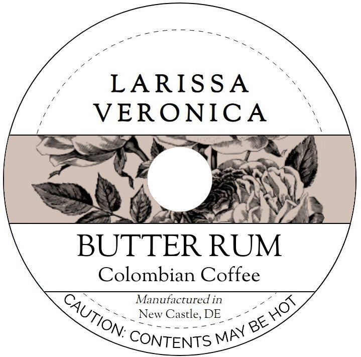 Butter Rum Colombian Coffee <BR>(Single Serve K-Cup Pods)