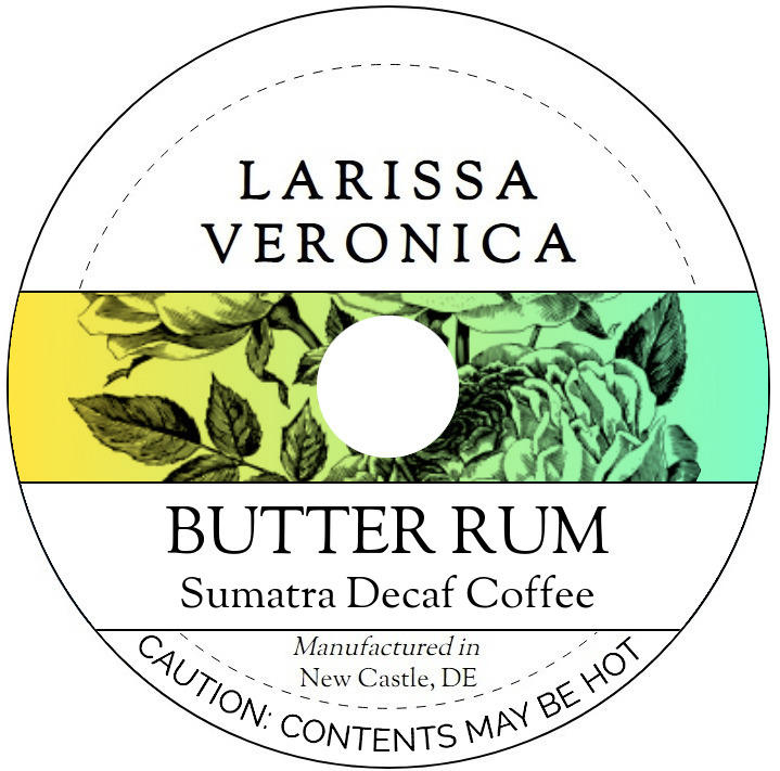Butter Rum Sumatra Decaf Coffee <BR>(Single Serve K-Cup Pods)