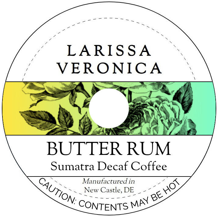 Butter Rum Sumatra Decaf Coffee <BR>(Single Serve K-Cup Pods)
