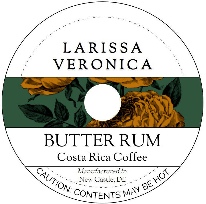Butter Rum Costa Rica Coffee <BR>(Single Serve K-Cup Pods)