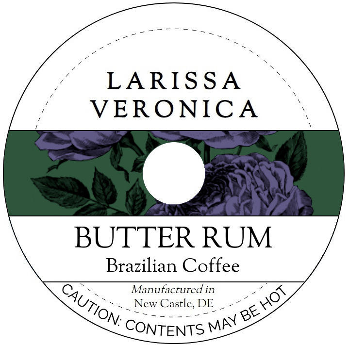 Butter Rum Brazilian Coffee <BR>(Single Serve K-Cup Pods)