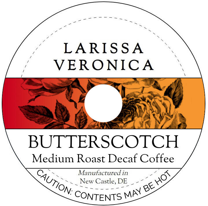 Butterscotch Medium Roast Decaf Coffee <BR>(Single Serve K-Cup Pods)