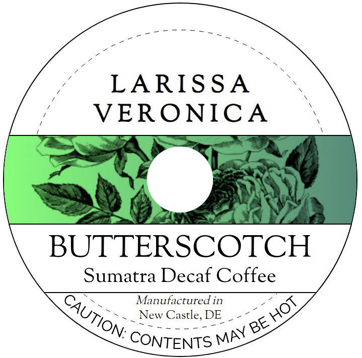 Butterscotch Sumatra Decaf Coffee <BR>(Single Serve K-Cup Pods)