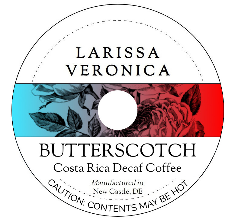 Butterscotch Costa Rica Decaf Coffee <BR>(Single Serve K-Cup Pods)