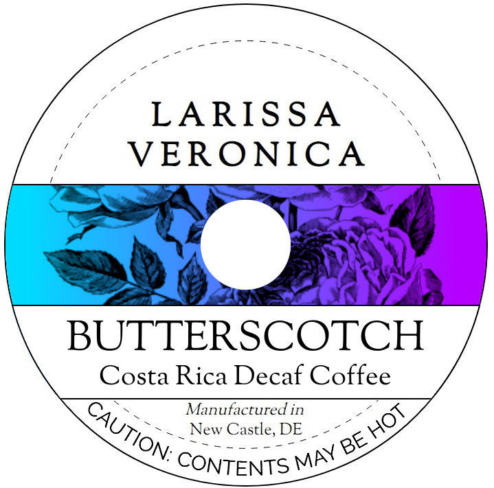 Butterscotch Costa Rica Decaf Coffee <BR>(Single Serve K-Cup Pods)