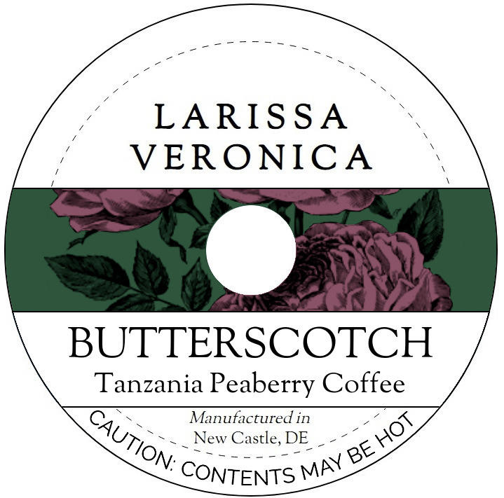 Butterscotch Tanzania Peaberry Coffee <BR>(Single Serve K-Cup Pods)