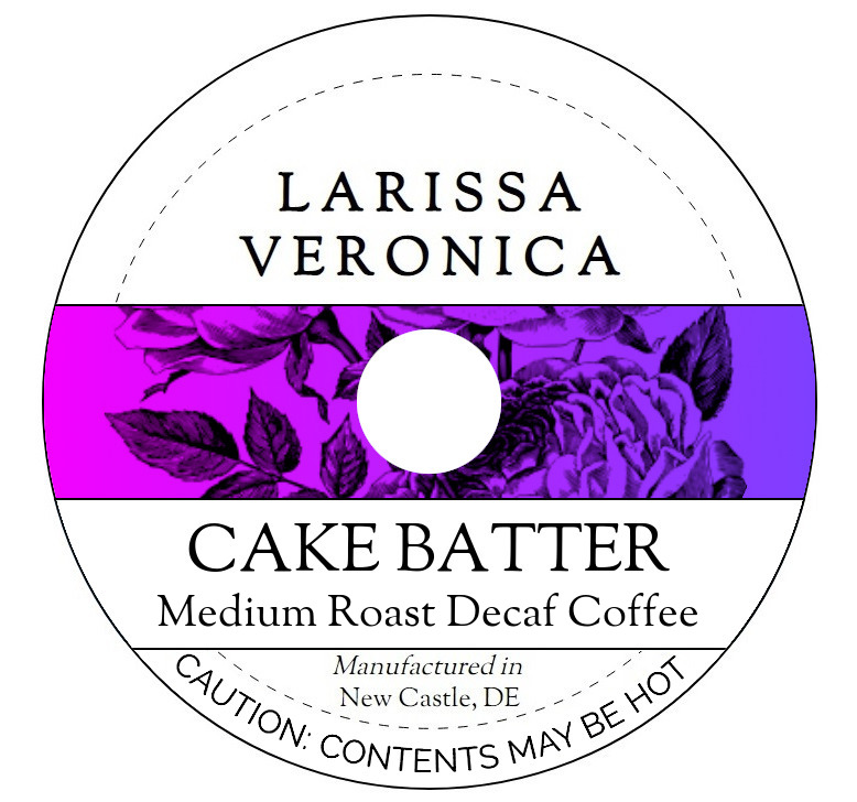 Cake Batter Medium Roast Decaf Coffee <BR>(Single Serve K-Cup Pods)