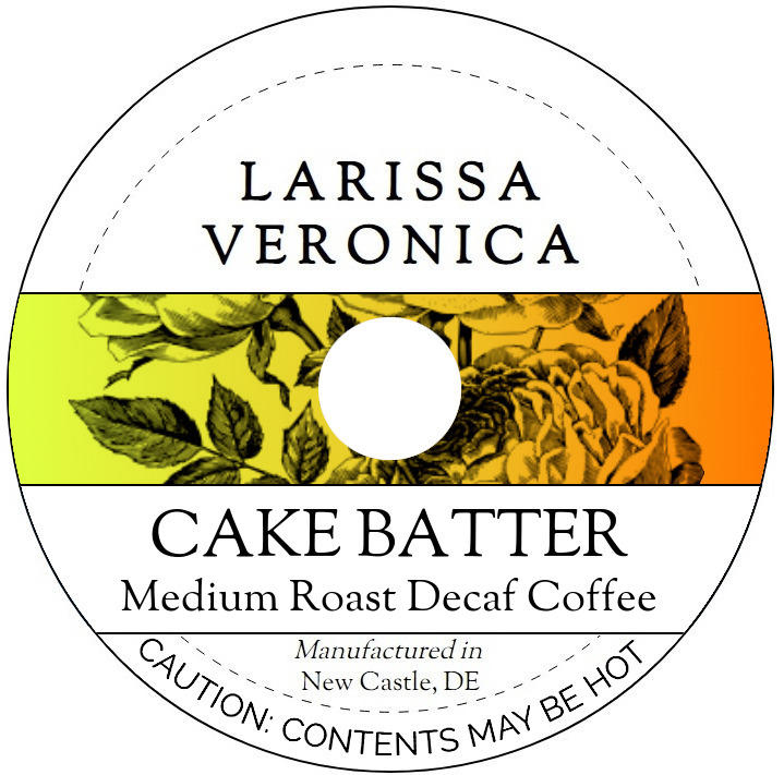 Cake Batter Medium Roast Decaf Coffee <BR>(Single Serve K-Cup Pods)