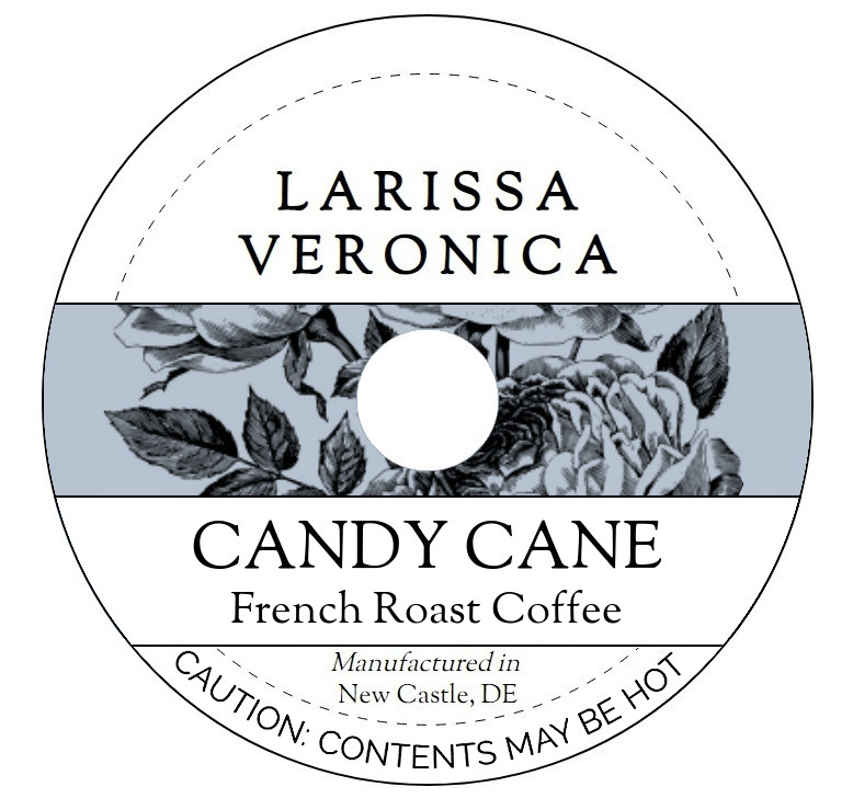 Candy Cane French Roast Coffee <BR>(Single Serve K-Cup Pods)