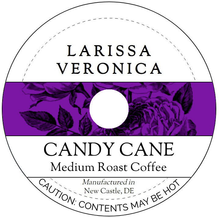 Candy Cane Medium Roast Coffee <BR>(Single Serve K-Cup Pods)