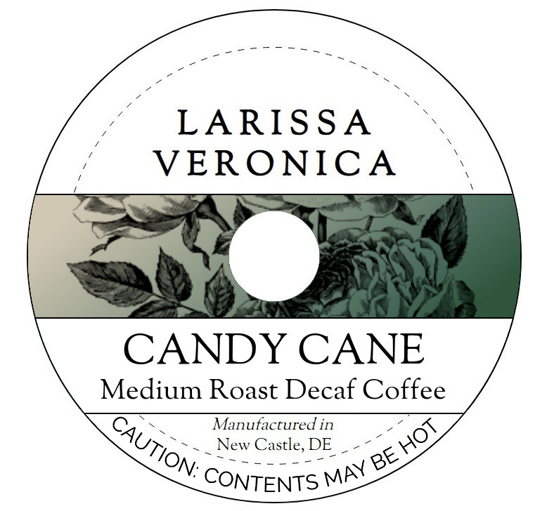 Candy Cane Medium Roast Decaf Coffee <BR>(Single Serve K-Cup Pods)