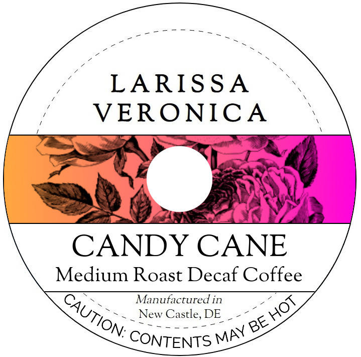 Candy Cane Medium Roast Decaf Coffee <BR>(Single Serve K-Cup Pods)