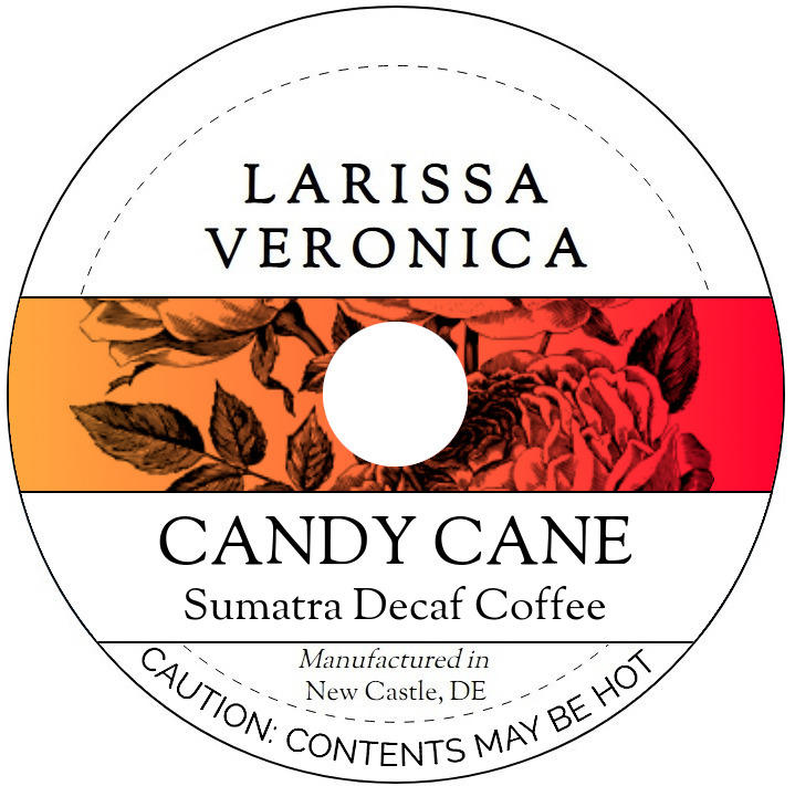Candy Cane Sumatra Decaf Coffee <BR>(Single Serve K-Cup Pods)