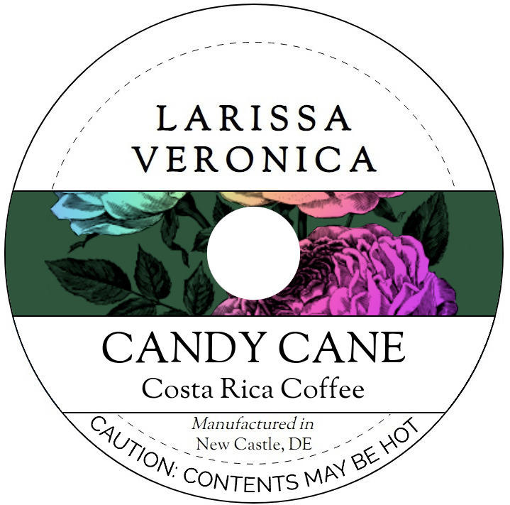 Candy Cane Costa Rica Coffee <BR>(Single Serve K-Cup Pods)