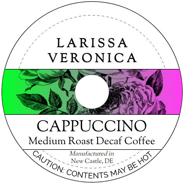 Cappuccino Medium Roast Decaf Coffee <BR>(Single Serve K-Cup Pods)