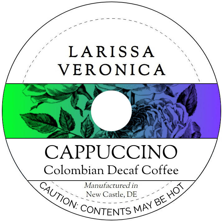 Cappuccino Colombian Decaf Coffee <BR>(Single Serve K-Cup Pods)