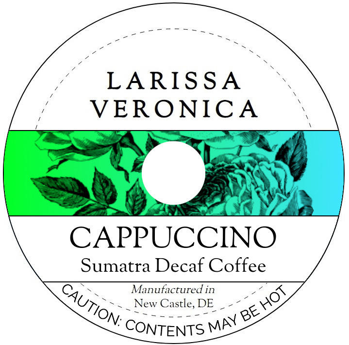 Cappuccino Sumatra Decaf Coffee <BR>(Single Serve K-Cup Pods)