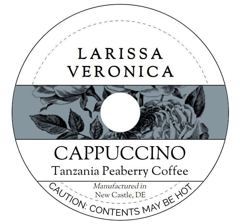 Cappuccino Tanzania Peaberry Coffee <BR>(Single Serve K-Cup Pods)
