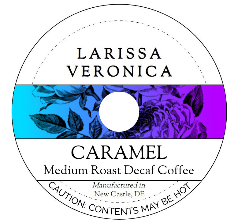 Caramel Medium Roast Decaf Coffee <BR>(Single Serve K-Cup Pods)