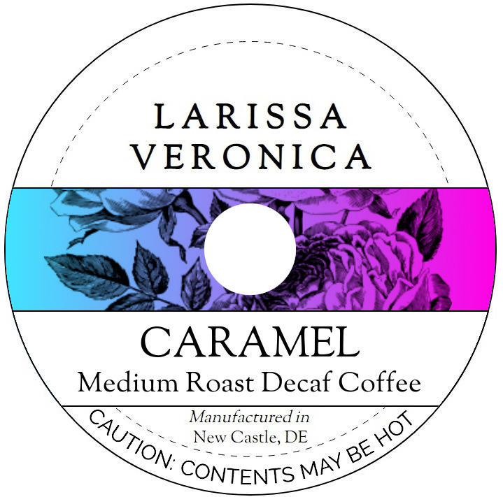 Caramel Medium Roast Decaf Coffee <BR>(Single Serve K-Cup Pods)