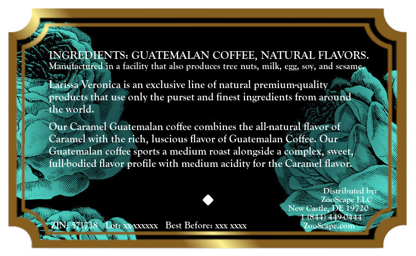 Caramel Guatemalan Coffee <BR>(Single Serve K-Cup Pods)