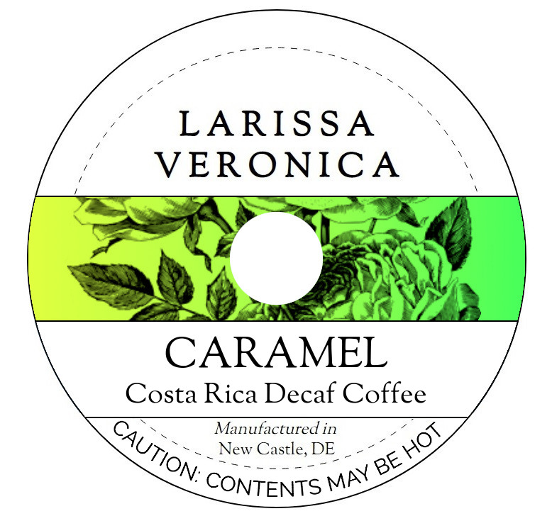 Caramel Costa Rica Decaf Coffee <BR>(Single Serve K-Cup Pods)