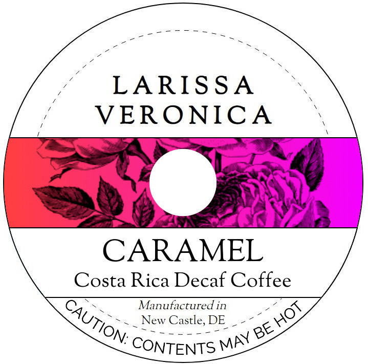 Caramel Costa Rica Decaf Coffee <BR>(Single Serve K-Cup Pods)