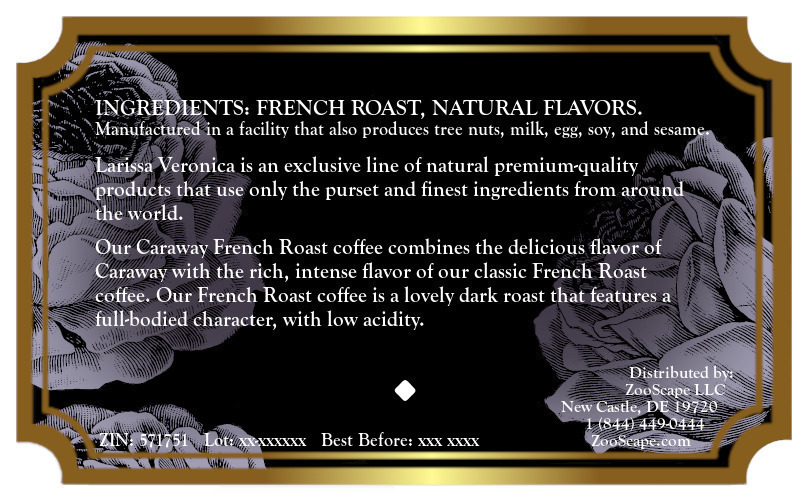 Caraway French Roast Coffee <BR>(Single Serve K-Cup Pods)