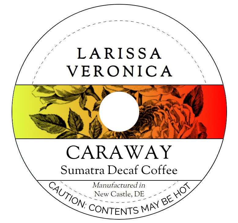 Caraway Sumatra Decaf Coffee <BR>(Single Serve K-Cup Pods)